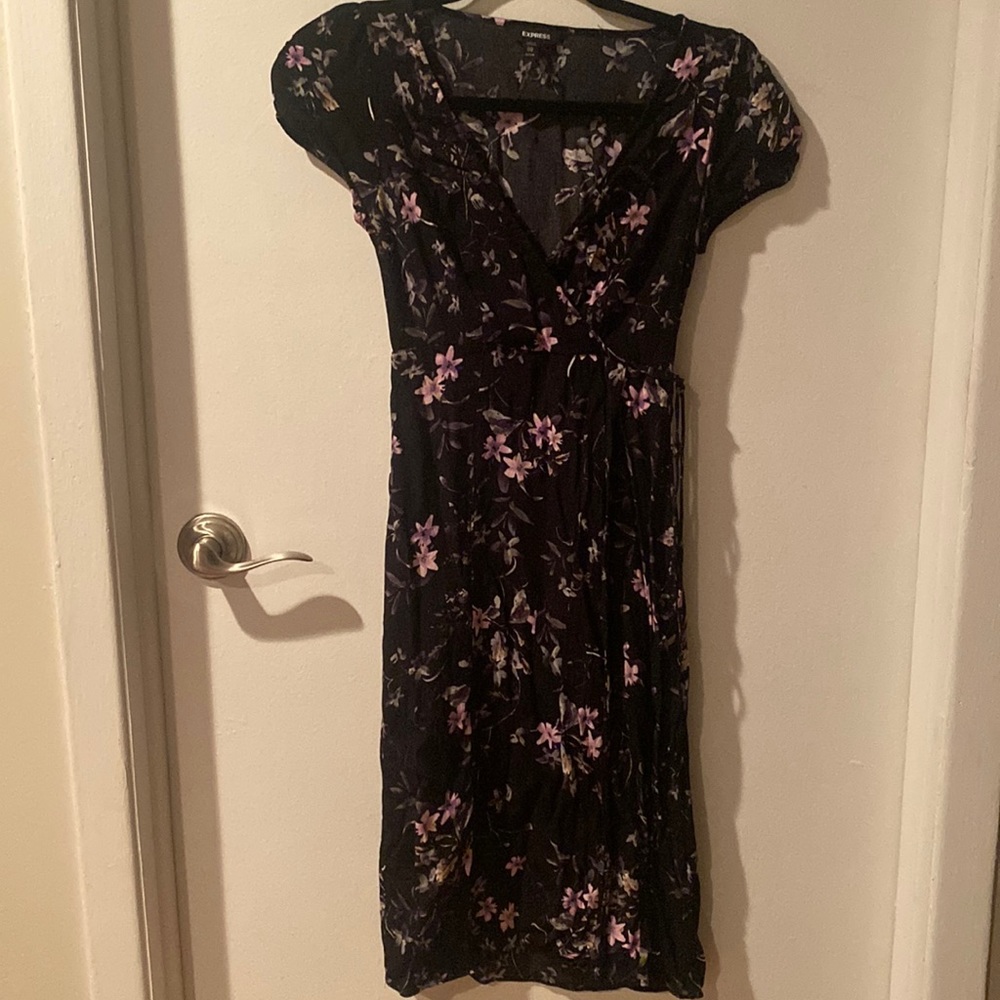 Faux wrap dress
